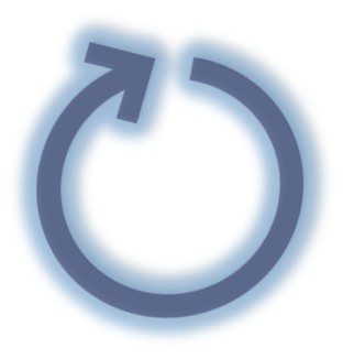 A circular arrow pointing upward, symbolizing refresh or reload.